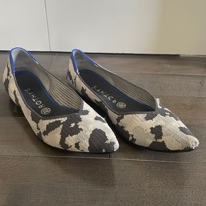 Rothy’s The Point in Gray Camo, Size 10.5
